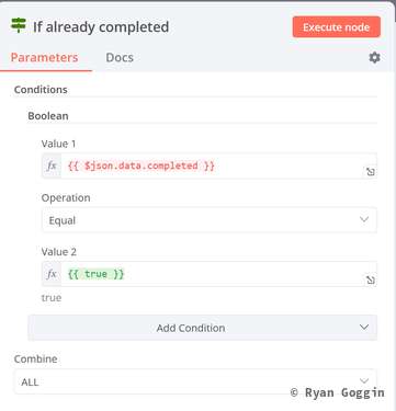 If already completed