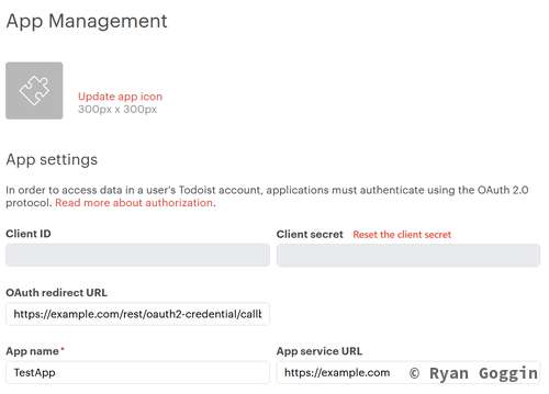 Todoist OAuth2 Redirect